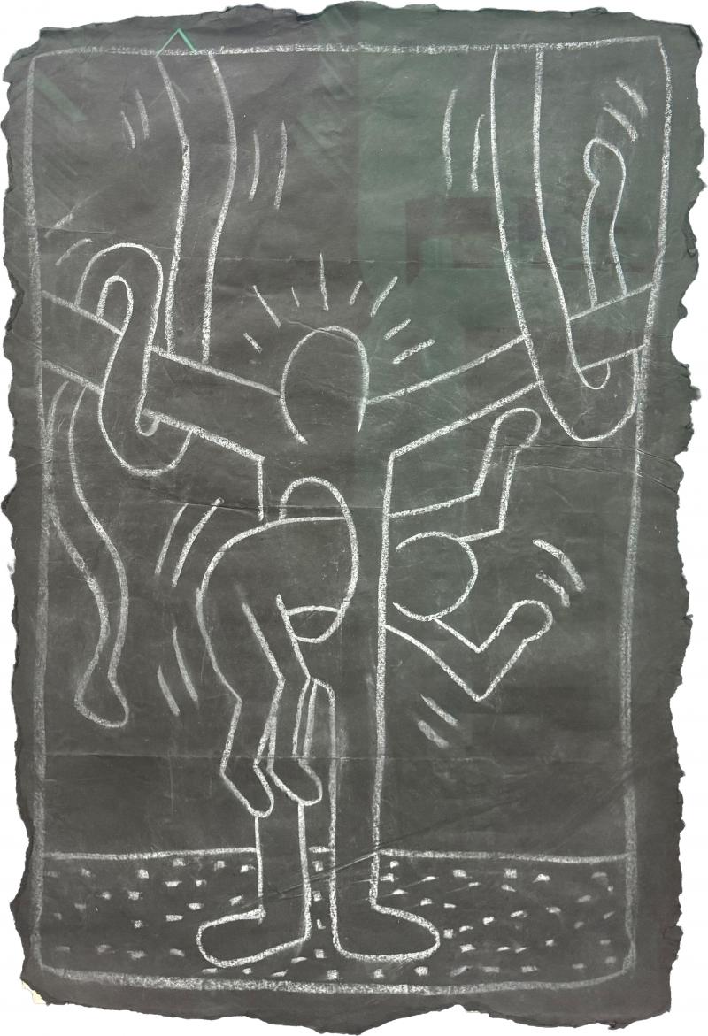 Keith Haring Spaghetti Arms Jump Through Torso