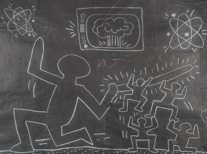 Keith Haring TV Atomic Explosion