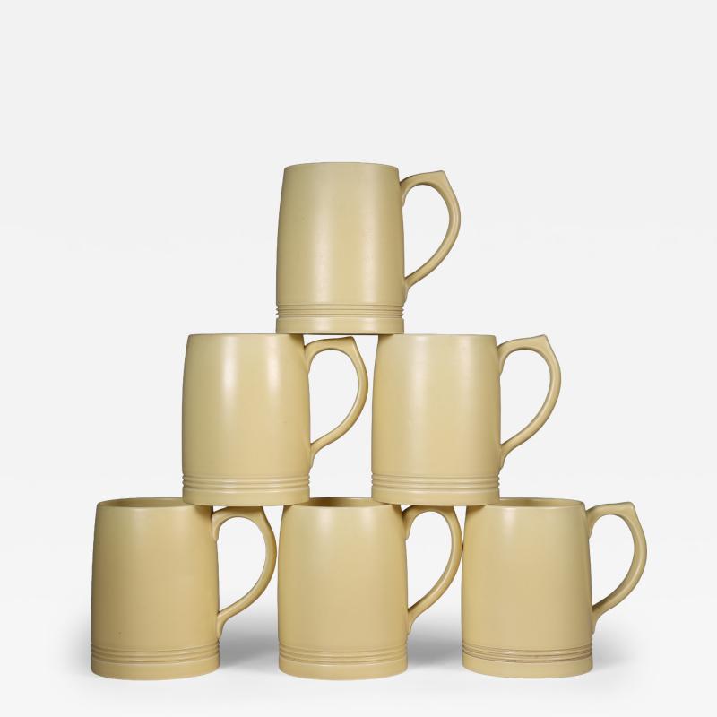 Keith Murray for Wedgwood A Rare Complete Original Set of Six Lemonade Mugs