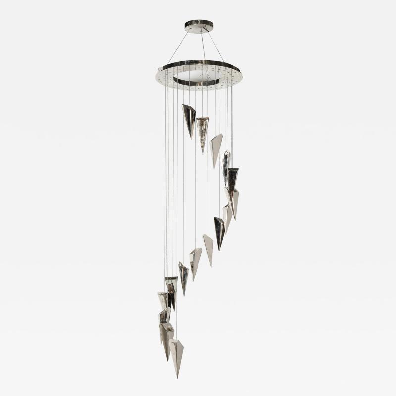 Kelly Kiefer Nickel Chandelier