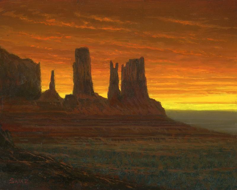Ken Salaz Monument Setting Sun