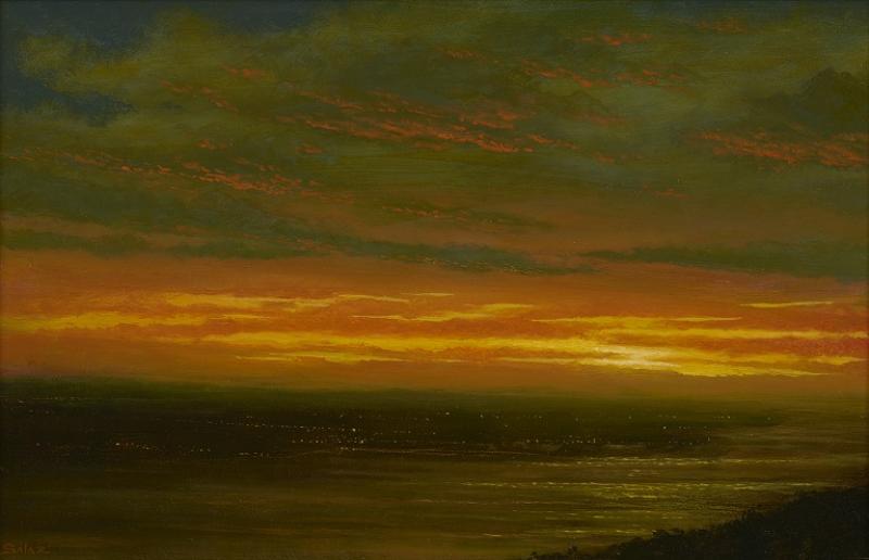 Ken Salaz Sunset Over Hudson Valley