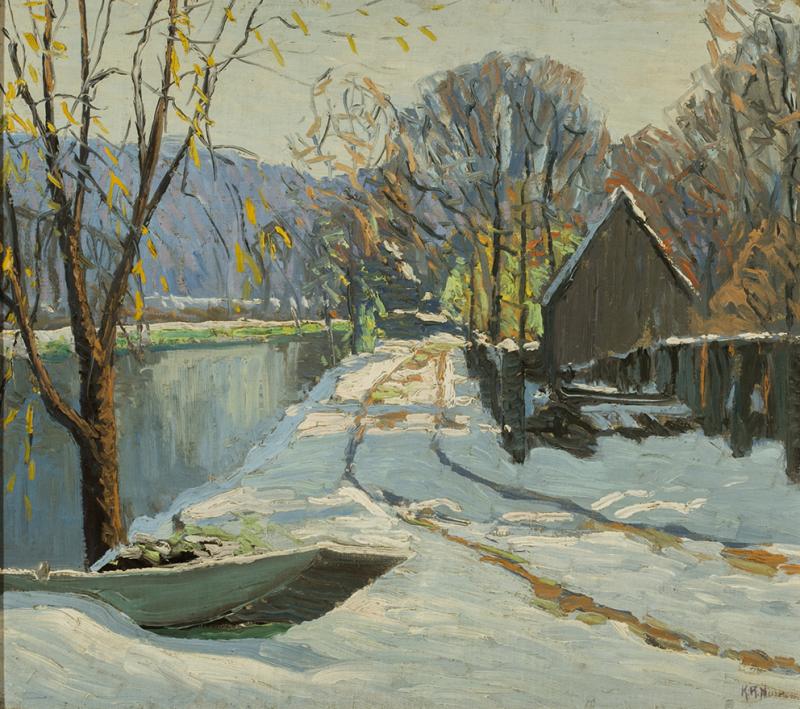 Kenneth R Nunamaker Winter Morning Along the Towpath