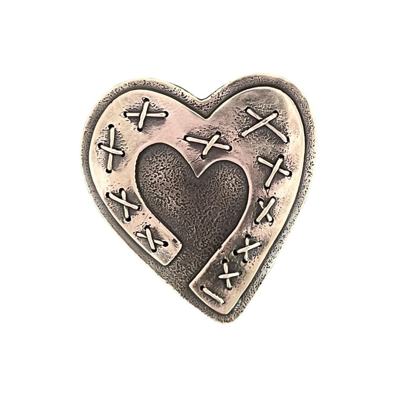 Kerry E Green Heart pin pendant