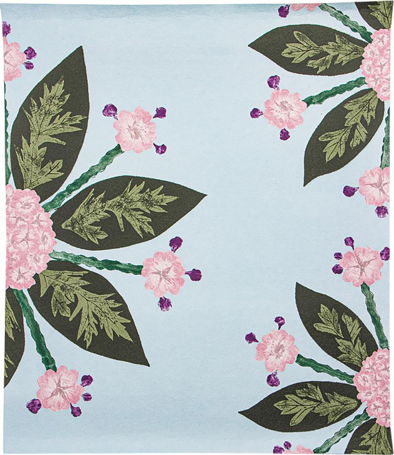 Kerry Joyce hydrangea bloom wallcovering