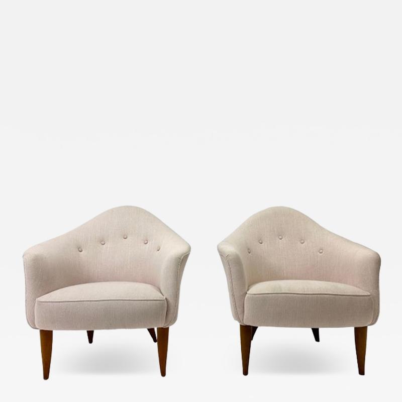 Kerstin H rlin Holmquist 1950s Pair of Kerstin Horlin Holmquist Little Adam Chairs