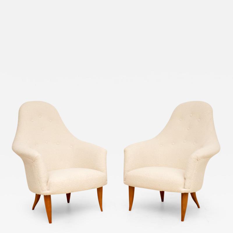 Kerstin H rlin Holmquist 1960s Vintage Swedish Armchairs by Kerstin Horlin Holmquist