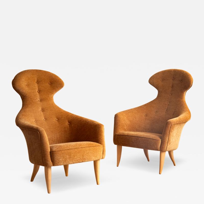 Kerstin H rlin Holmquist 20th century Easy Chairs by Kerstin H rlin Holmqvist