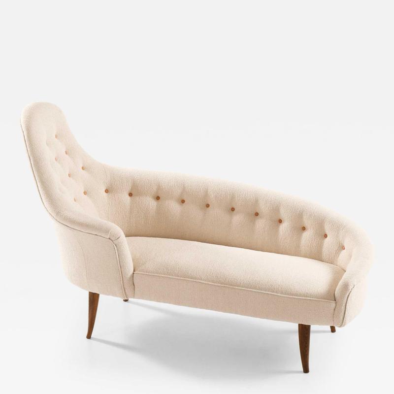 Kerstin H rlin Holmquist Lustg rden Daybed in Beech Boucl by Kerstin H rlin Holmquist 1950s
