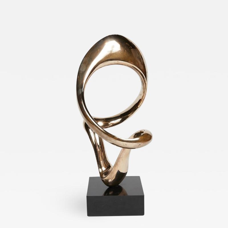 Kieff Antonio Grediaga Abstract polished bronze sculpture by Kieff