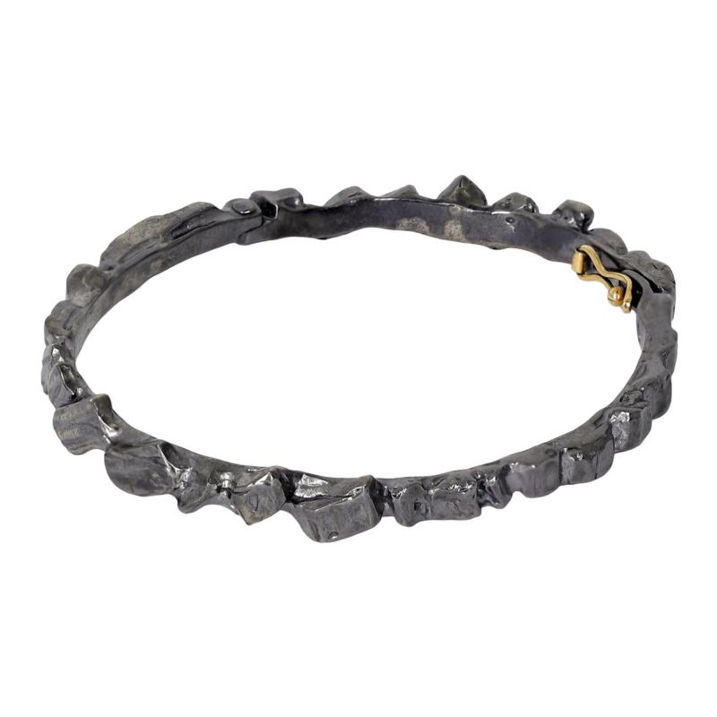 Kika Alvarenga Kika Alvarenga Oxidized Sterling Silver Beyond Bangle Bracelet
