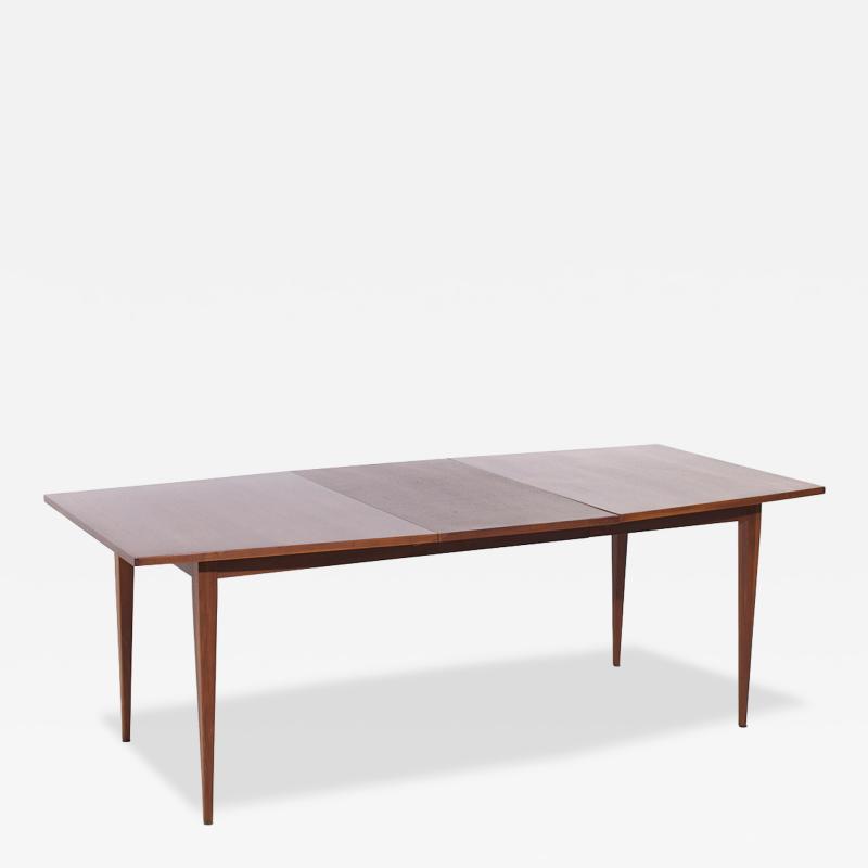 Kipp Stewart Kipp Stewart for Calvin Mid Century Walnut Expanding Dining Table with 1 Leaf
