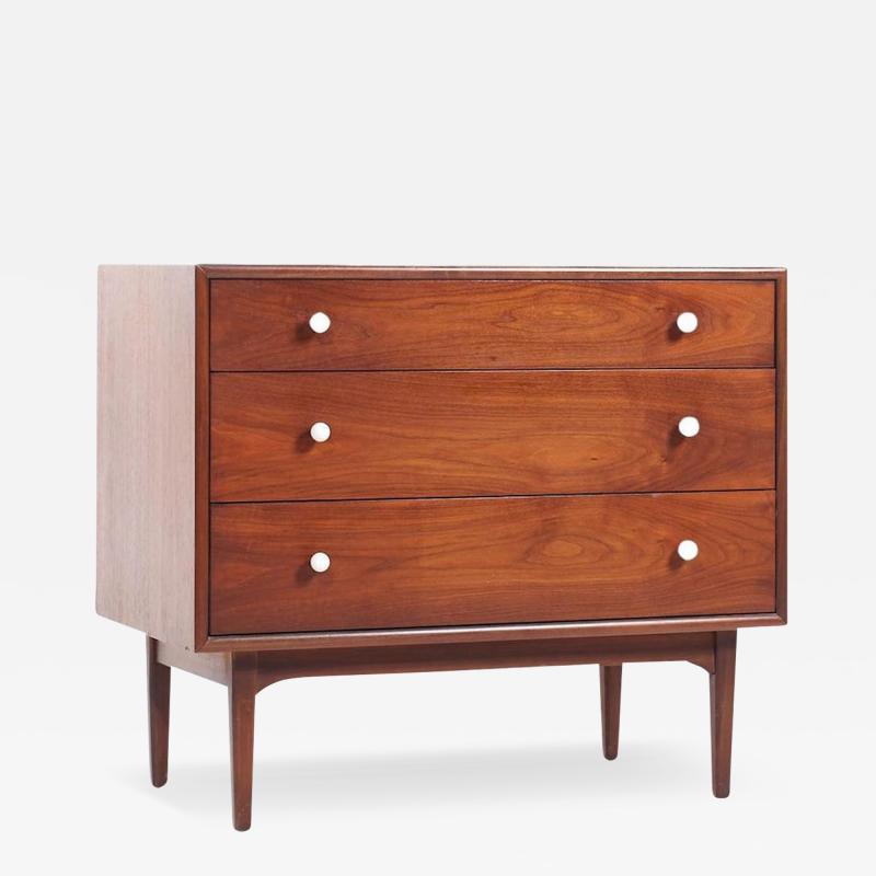 Kipp Stewart Kipp Stewart for Drexel Declaration Mid Century Walnut 3 Drawer Dresser