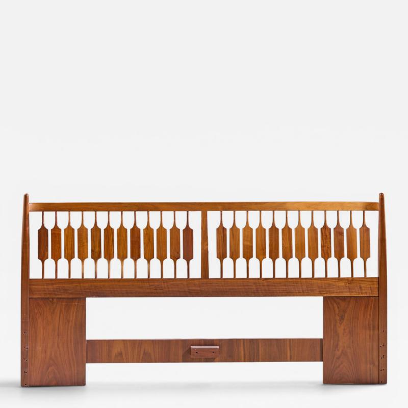 Kipp Stewart Kipp Stewart for Drexel Declaration Mid Century Walnut King Headboard