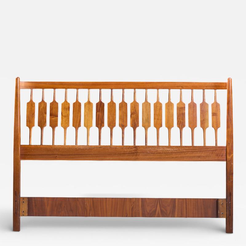 Kipp Stewart Kipp Stewart for Drexel Declaration Mid Century Walnut Queen Headboard