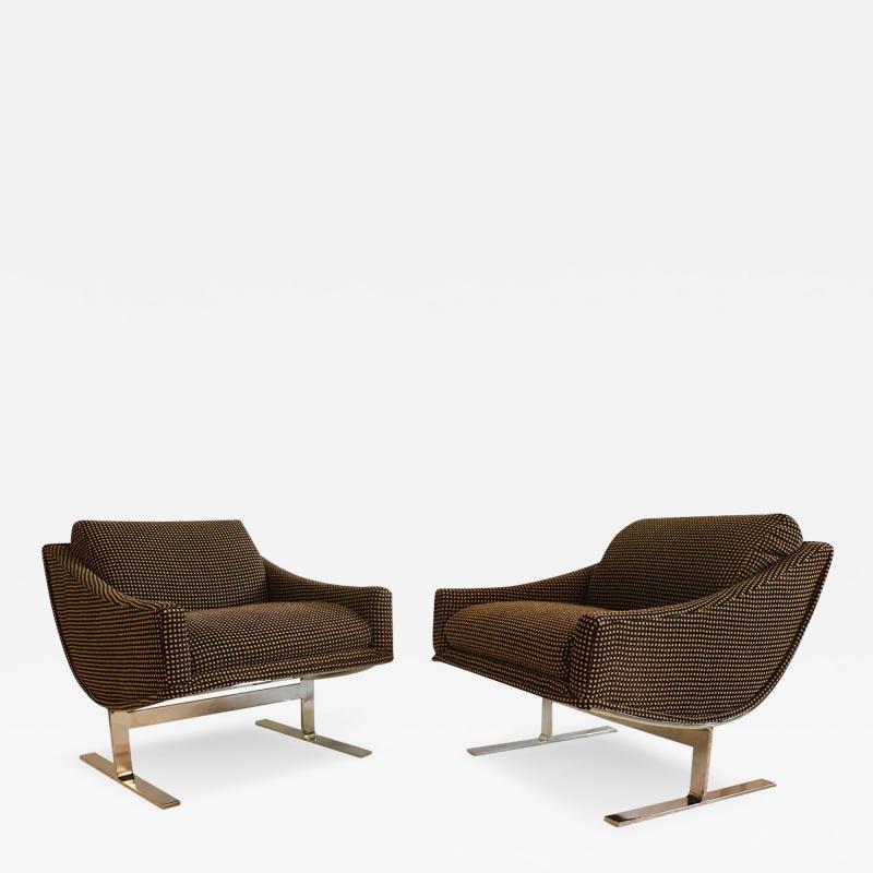Kipp Stewart Mid Century Kipp Stewart Arc Lounge Chairs for Directional