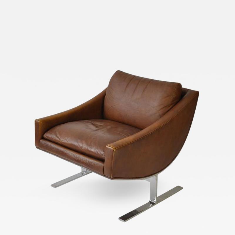 Kipp Stewart Pair of Kipp Stewart Leather Lounge Chairs