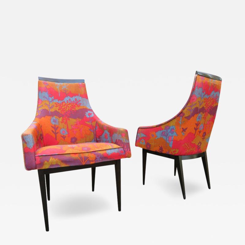 Kipp Stewart Stunning Pair Kipp Stewart Dining Armchairs Jack Lenor Larsen Calvin Furniture