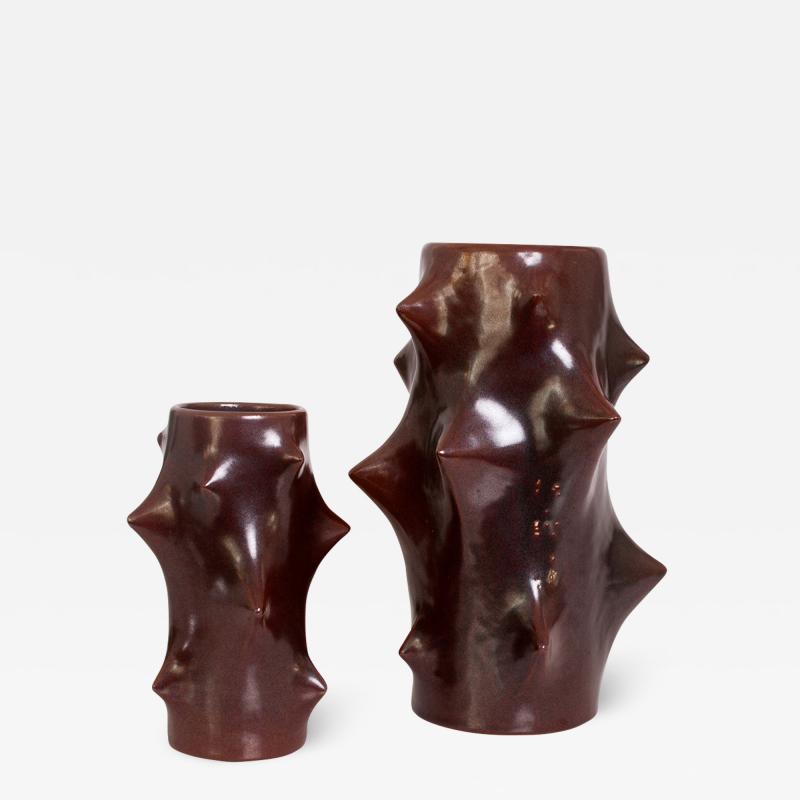 Knud Basse ROSE THORN VASES IN RED BY KNUD BASSE FOR MICHAEL ANDERSEN SON