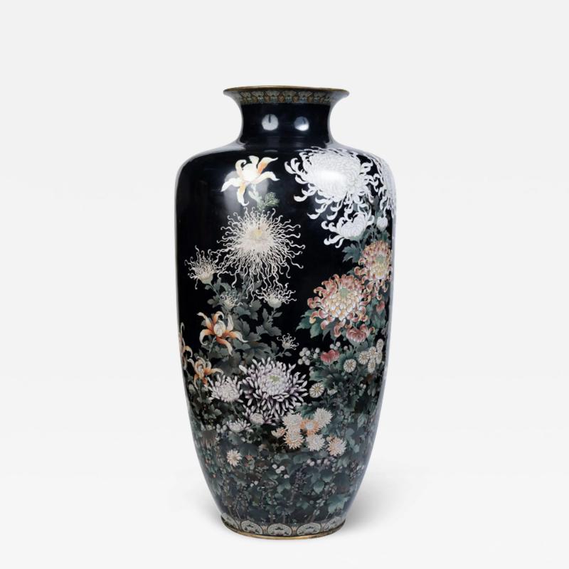 Kodenji Hayashi A Monumental Japanese Cloisonne Enamel Vase Attributed to Hayashi Kodenji