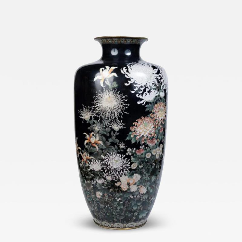Kodenji Hayashi A Monumental Japanese Cloisonne Enamel Vase Attributed to Hayashi Kodenji