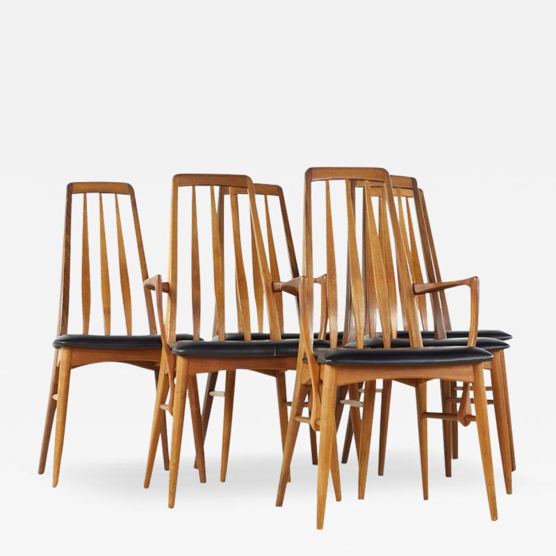 Koefoeds Hornslet Koefoeds Hornslet Eva Mid Century Teak Dining Chairs Set of 6