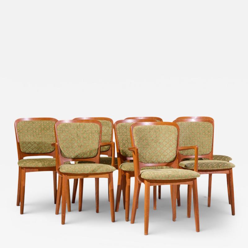Koefoeds Hornslet Koefoeds Hornslet Mid Century Danish Teak Dining Chairs Set of 8