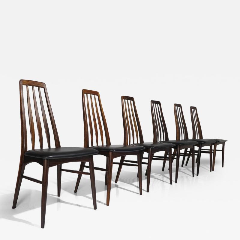 Koefoeds Hornslet Rosewood Niels Koefoed Eva Dining Chairs