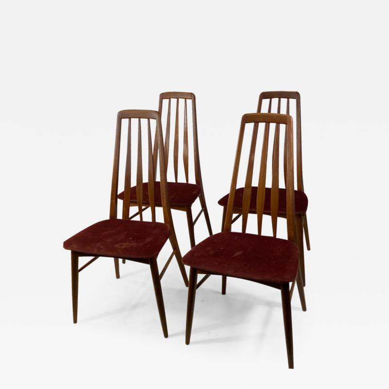 Koefoeds Hornslet SUITE OF FOUR DANISH MID CENTURY MODERN EVA DINING CHAIRS