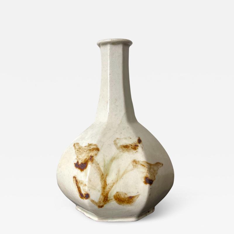 Korean Ceramic Faceted Wine Bottle Joseon Dynasty