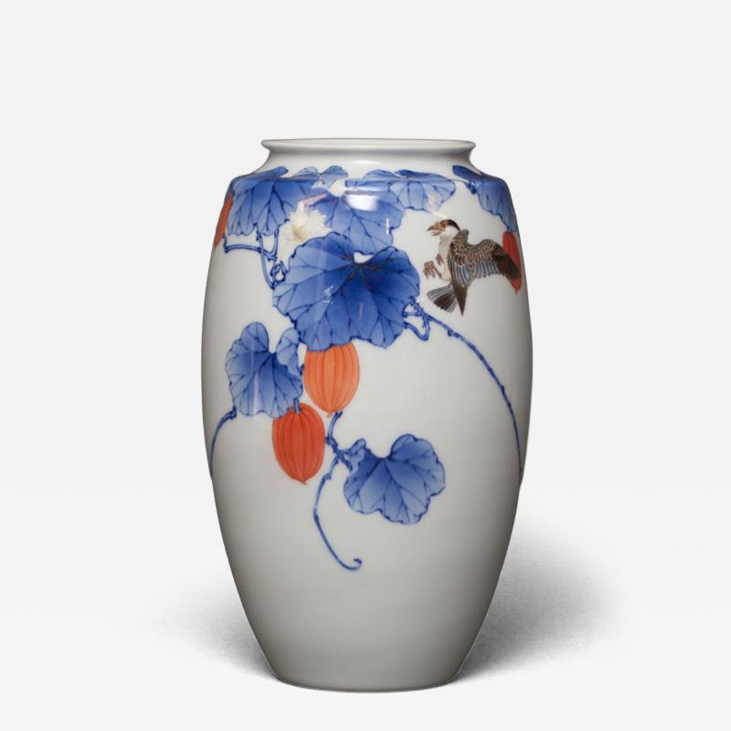 Kozan Makuzu Japanese Porcelain Vase