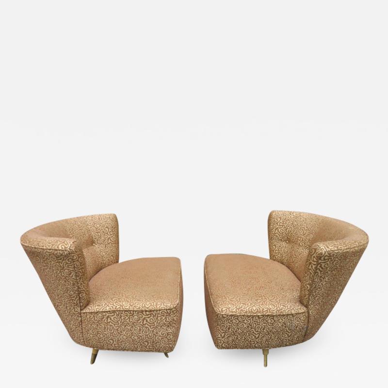 Kroehler Mfg Co Fabulous Pair of Kroehler 1950s Swivel Lounge Chairs Mid Century Modern