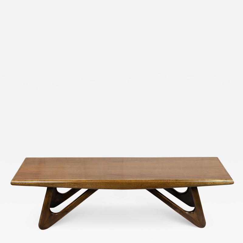 Kroehler Mfg Co Persall Style Boomerang Leg Coffee Table or Bench