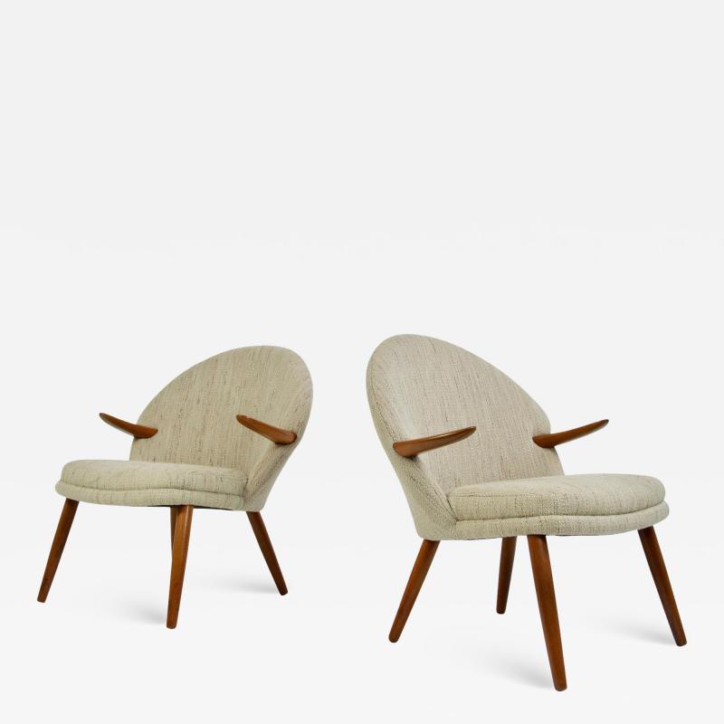 Kurt Olsen Pair of Kurt Olsen Danish Teak Lounge Chairs