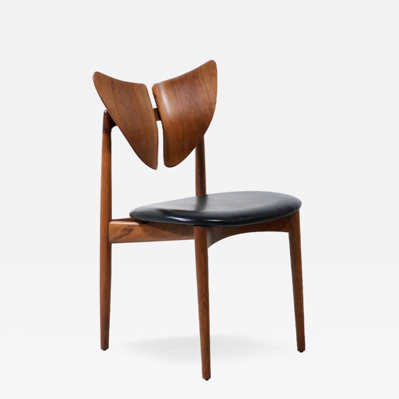 Kurt stervig Kurt Ostervig Kurt stervig Butterfly Sculpted Walnut Leather Chair for Brande M beli 