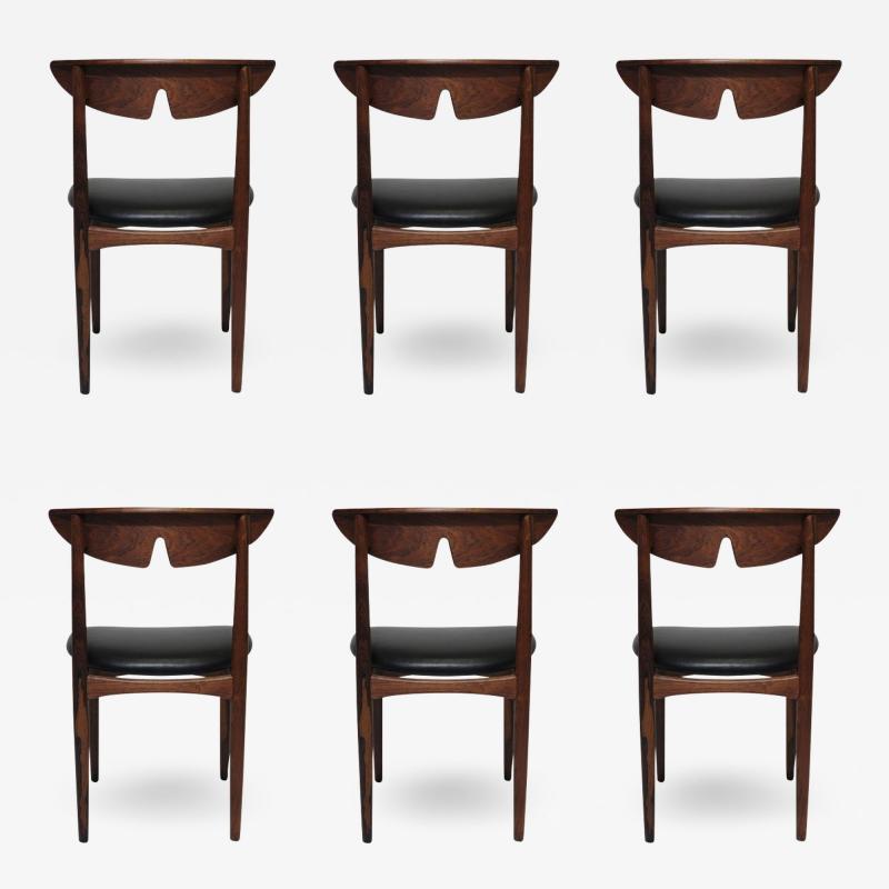 Kurt stervig Kurt Ostervig Six Kurt Ostervig Danish Rosewood Dining Chairs