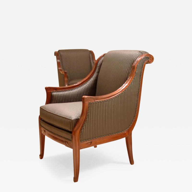 L on Jallot Leon Jallot Pair of Armchairs