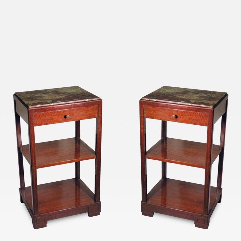 L on Jallot Leon Jallot pair of side tables nighstands