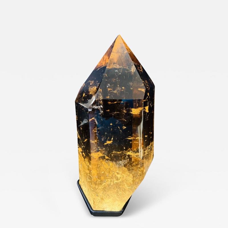 LARGE SMOKY CITRINE CATHEDRAL MULTI POINT SCULPTURE