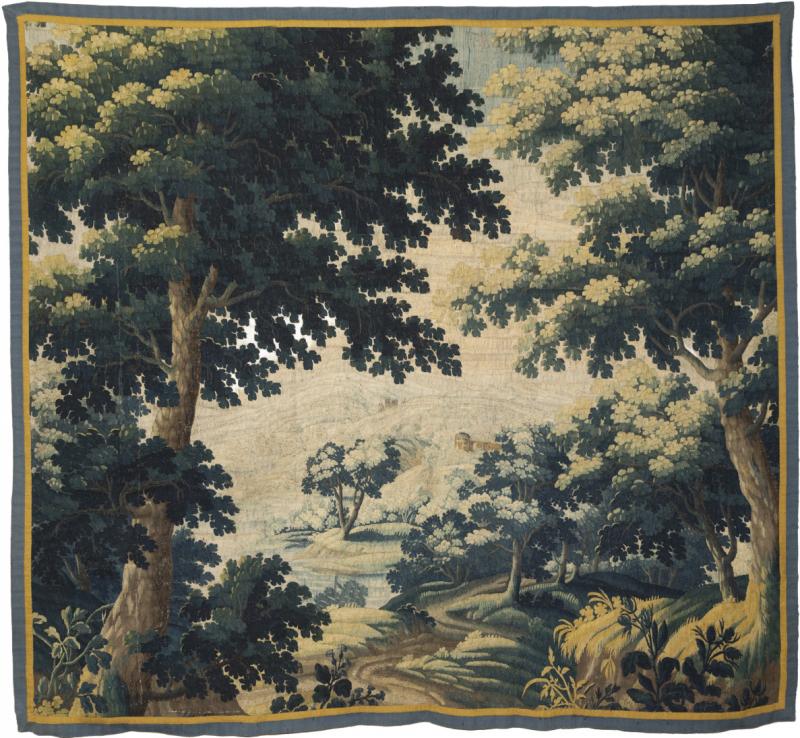 LATE 17th EARLY 18TH CENTURY BRUSSELS VERDURE TAPESTRY