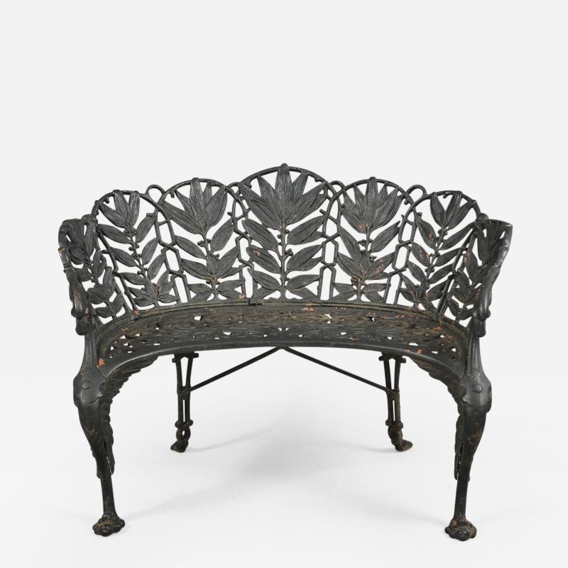 LAUREL PATTERN GARDEN BENCH