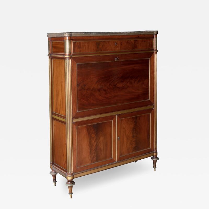 LOUIS XVI FLAME MAHOGANY SECR TAIRE