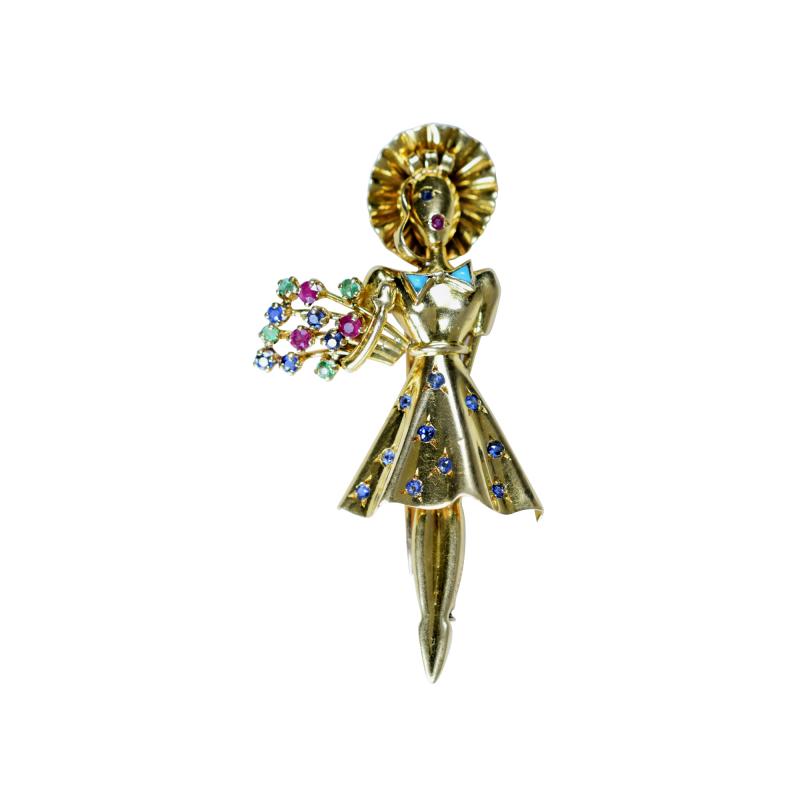 Lacloche Fr res J LaCloche Figural Brooch