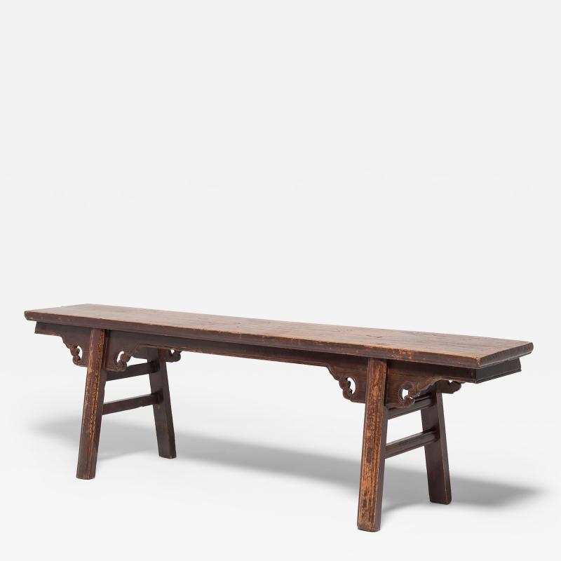 Lacquered Bench with Splayed Legs
