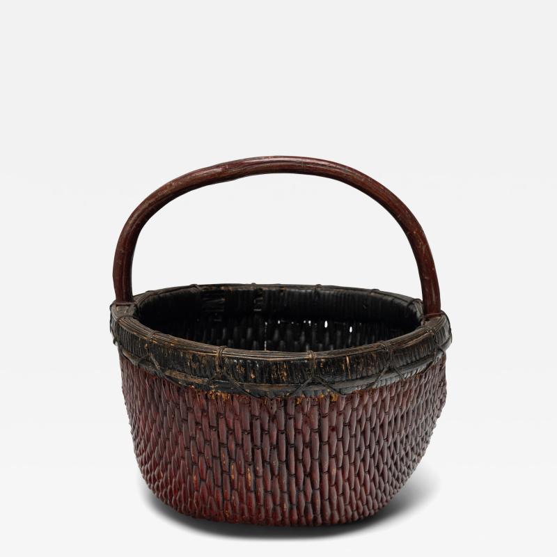 Lacquered Harvest Basket