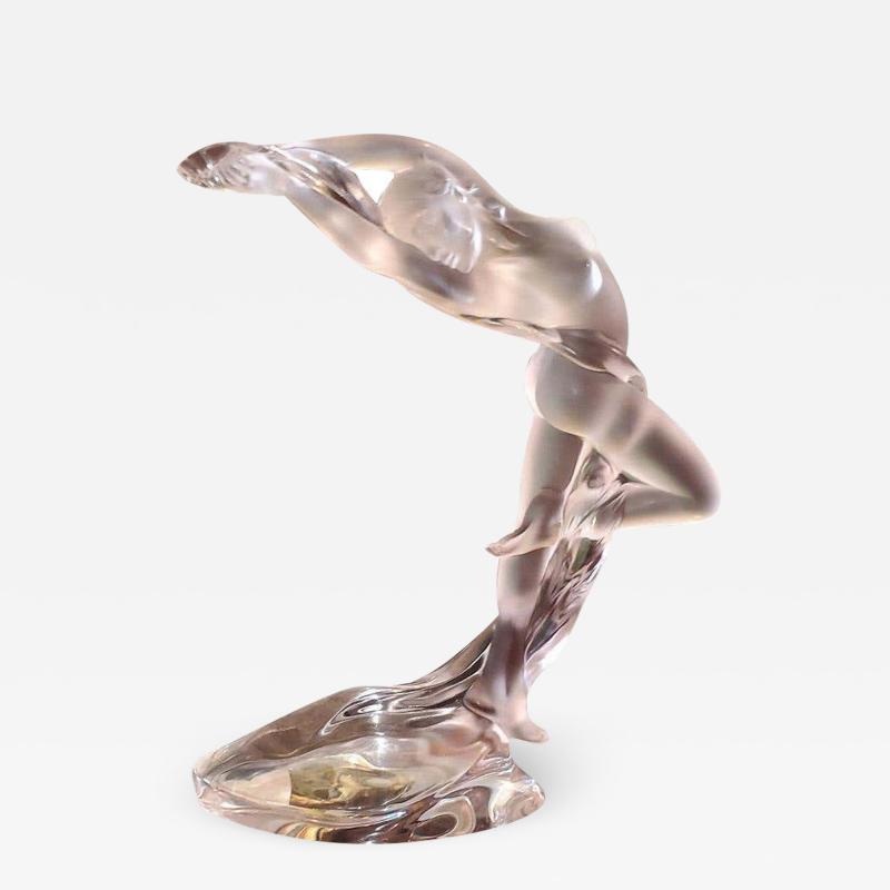 Lalique Lalique Arms Up Acrobat Nude Figure