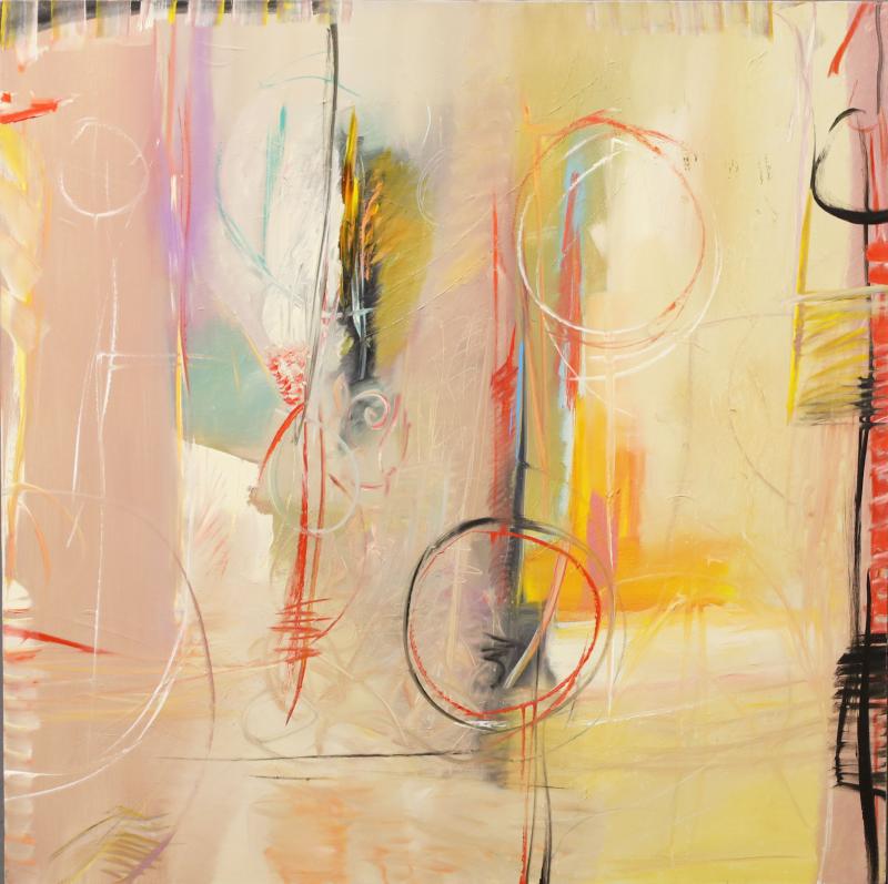 Lamar Briggs Lamar Briggs Bellagio No 6 Large Abstract Expressionist Color Field Acrylic
