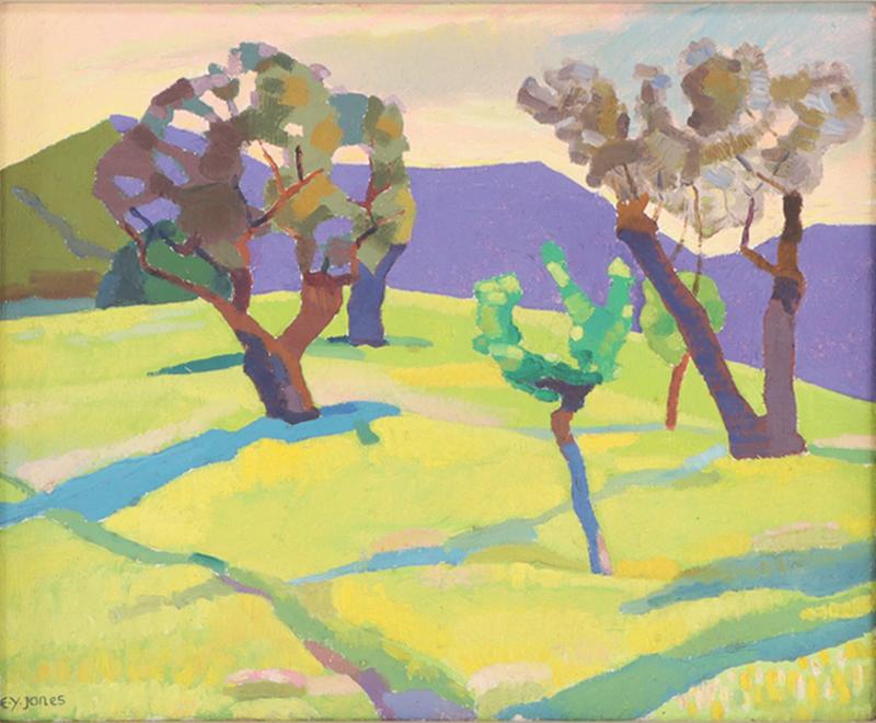 Landscape by Ernest Yarrow Jones British b 1872 d 1951 