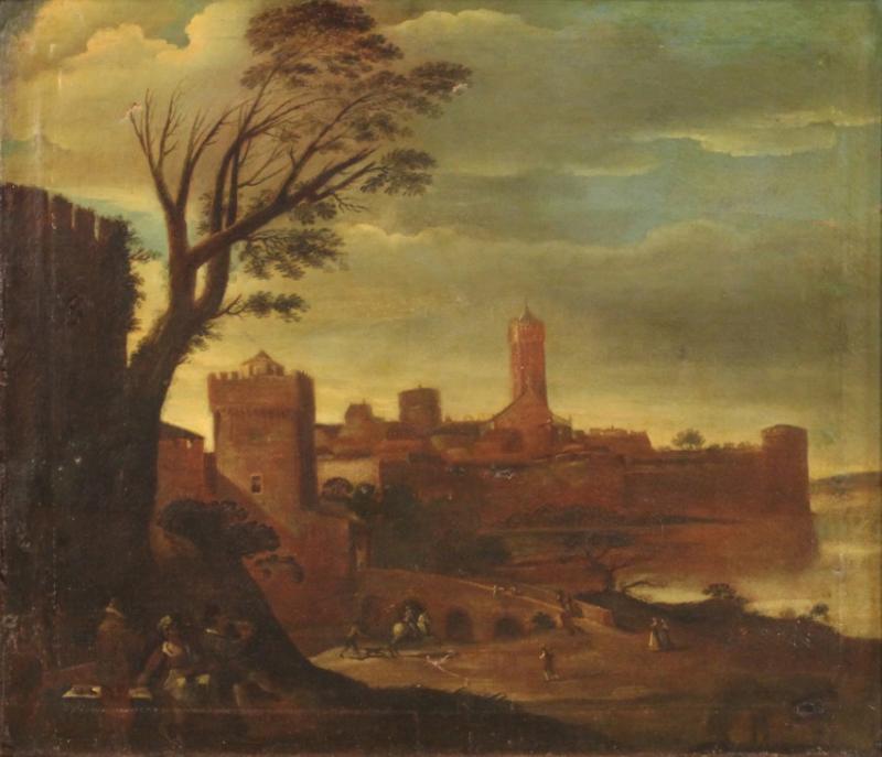 Landscape painting from 17th century