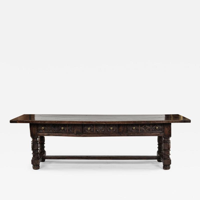 Large 17th Century Spanish Walnut Table